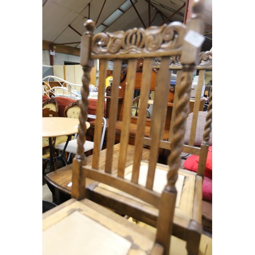 595 - Edwardian breakfast chairs x2