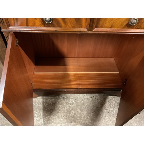 502 - Reproduction double cupboard with 2 drawers