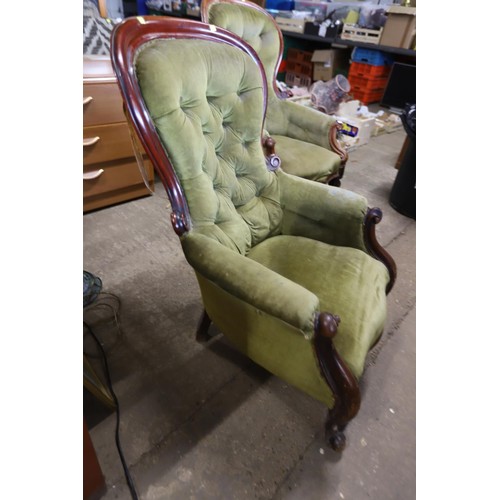 538 - Victorian spoon back chair