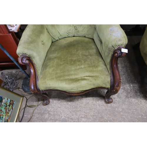 538 - Victorian spoon back chair