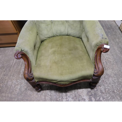 539 - Victorian spoon back chair