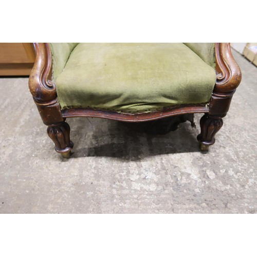 539 - Victorian spoon back chair