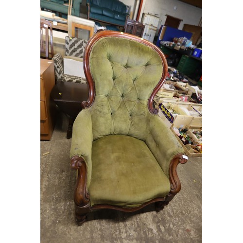 539 - Victorian spoon back chair