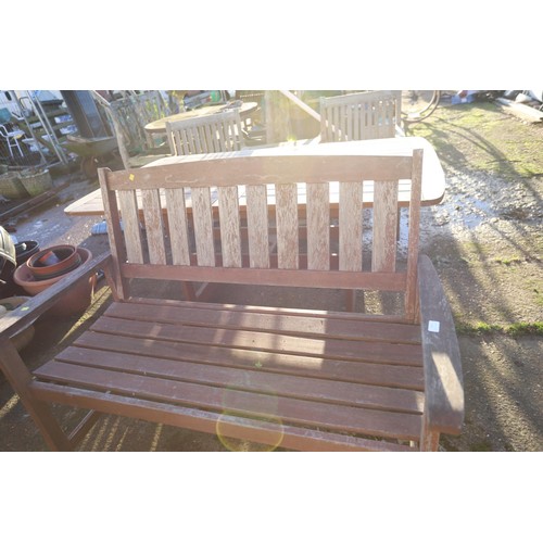 41 - Hardwood garden bench