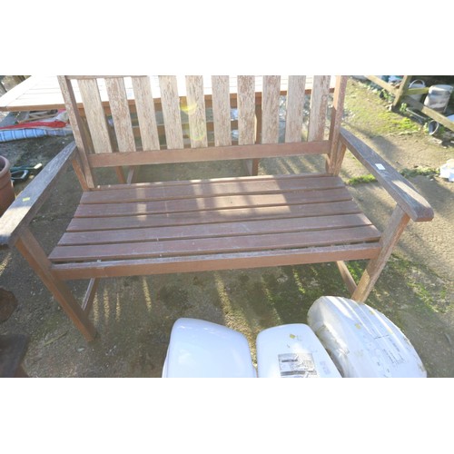 41 - Hardwood garden bench