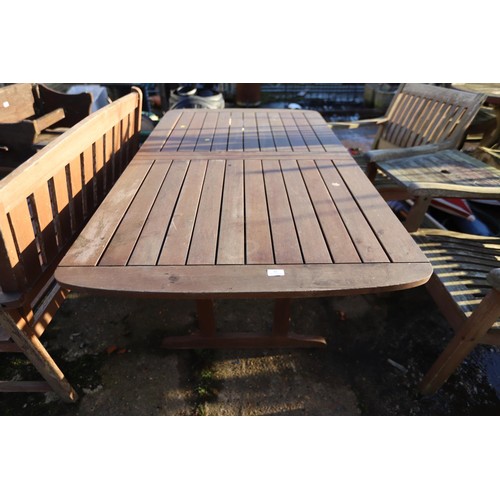 42 - Large extending garden table