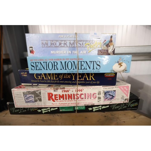 86 - Bundle of board games