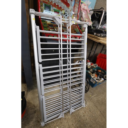 110 - Heated clothes airer - warranted until 12 noon Tuesday following the above sale