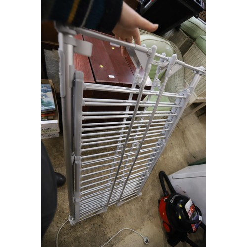 110 - Heated clothes airer - warranted until 12 noon Tuesday following the above sale