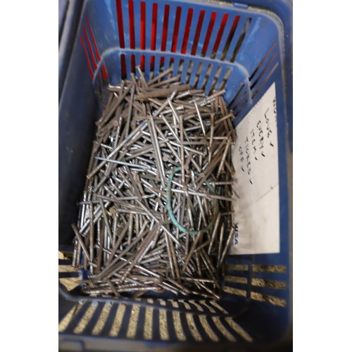 114 - 3 boxes of nails/screws etc