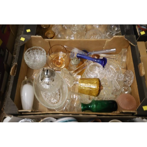 168 - 8 boxes of misc glass/china etc