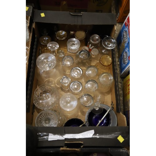 168 - 8 boxes of misc glass/china etc