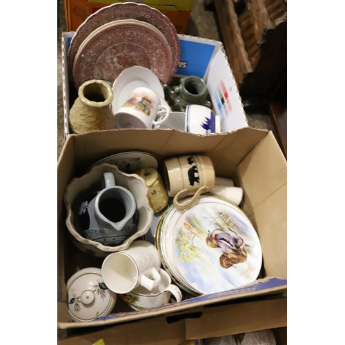 168 - 8 boxes of misc glass/china etc