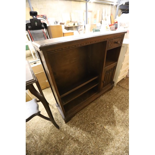 171 - Bookcase with small cupboard & drawer