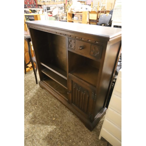 171 - Bookcase with small cupboard & drawer