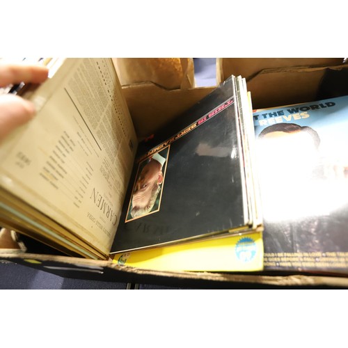 184 - Large box of mixed LP records