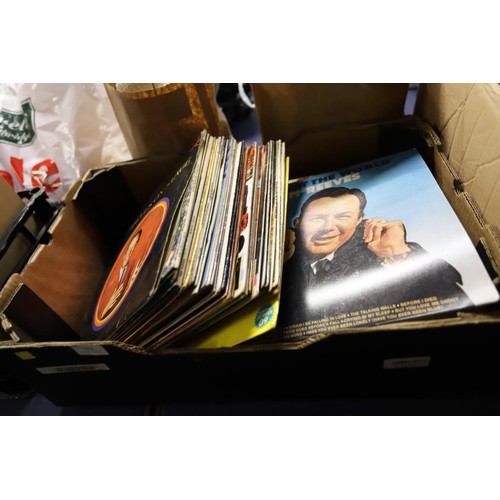 184 - Large box of mixed LP records