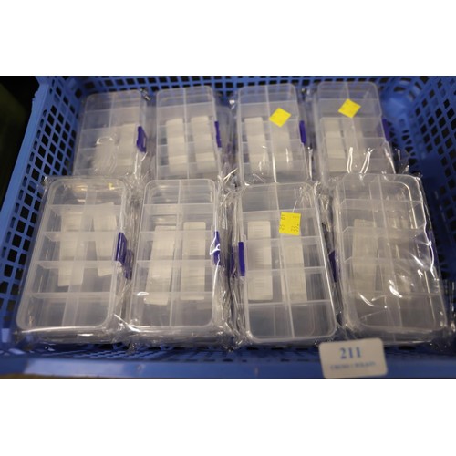 211 - 20 small compartment boxes