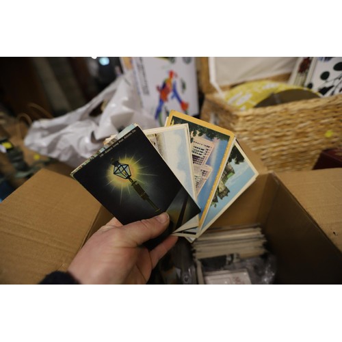 218 - Box of postcards