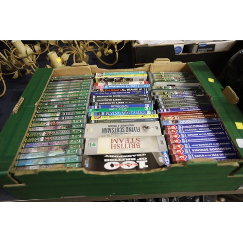 226 - Box of train/railway DVDs