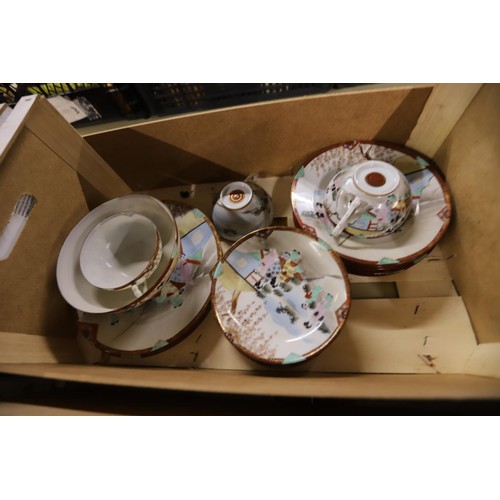 259 - 8 trays of various china