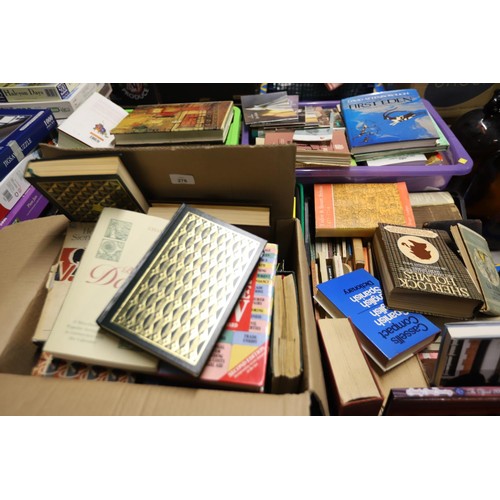 269 - 5 boxes of books