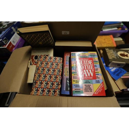 269 - 5 boxes of books