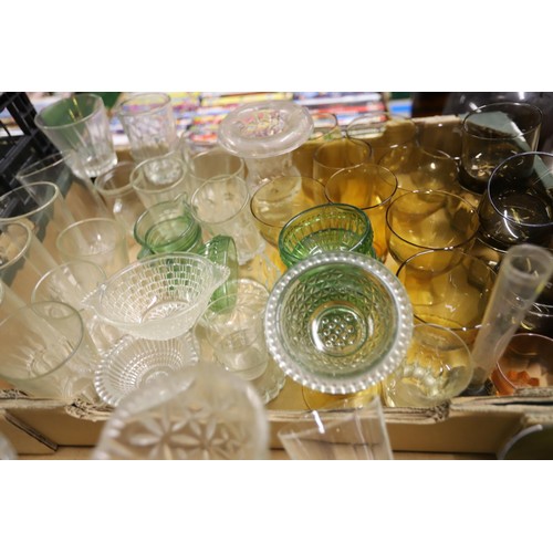 276 - 4 boxes of mixed glassware