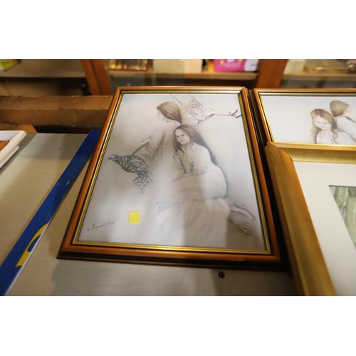 474 - 5x various framed prints inc 3 x Russell Flints