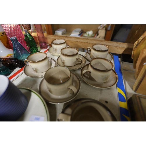 500 - Denby tea set & other pottery items