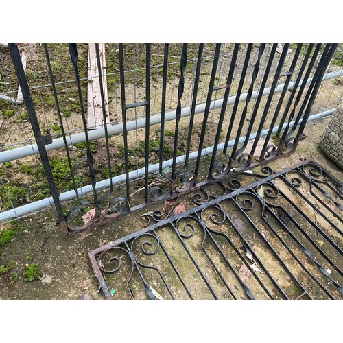 19 - Pair of wrought iron gates