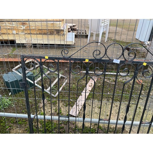 19 - Pair of wrought iron gates