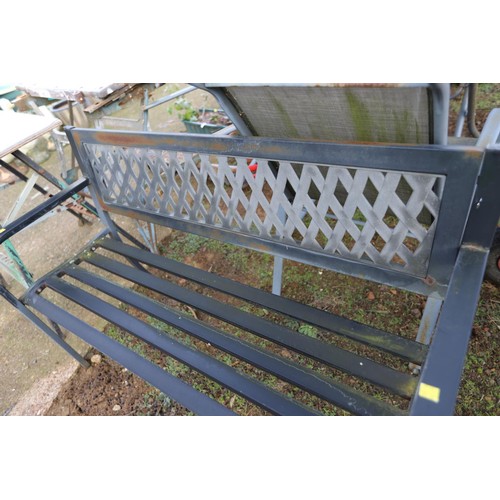 36 - Metal garden bench