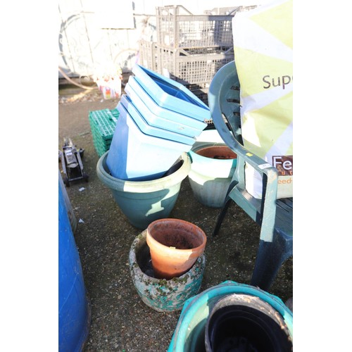 54 - Various pots/planters, etc