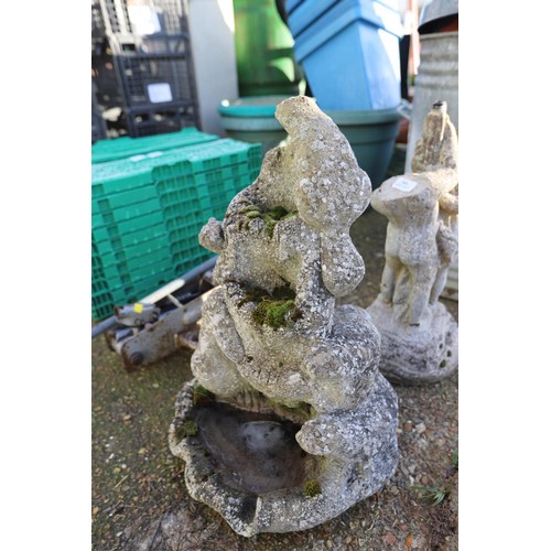 60 - 2 x concrete ornaments 1 a/f