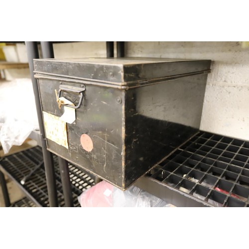 110 - Metal document box - no key