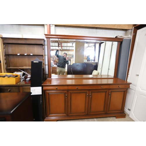 574 - Large modern mirror back sideboard