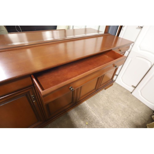 574 - Large modern mirror back sideboard