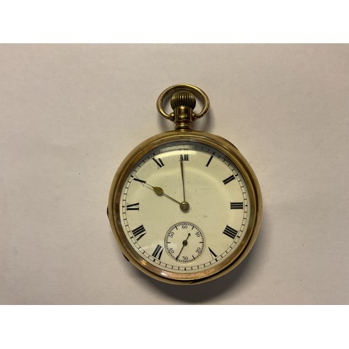 389 - Dennison watch case & co 9ct gold pocket watch