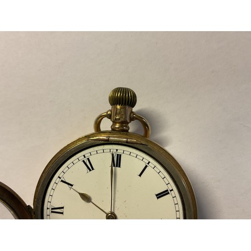 389 - Dennison watch case & co 9ct gold pocket watch