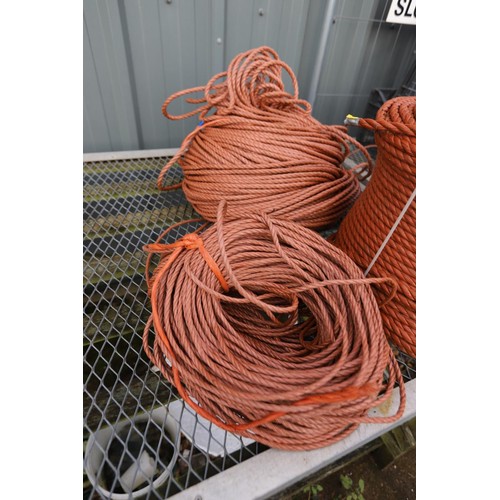 8 - 3 rolls of orange rope