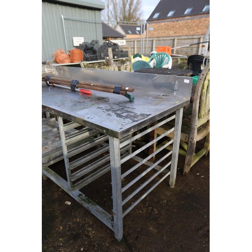 36 - Large stainless steel table