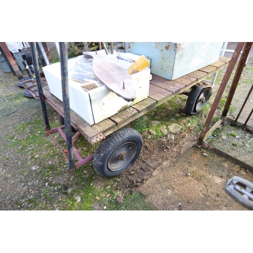 51 - Flat bed barrow etc