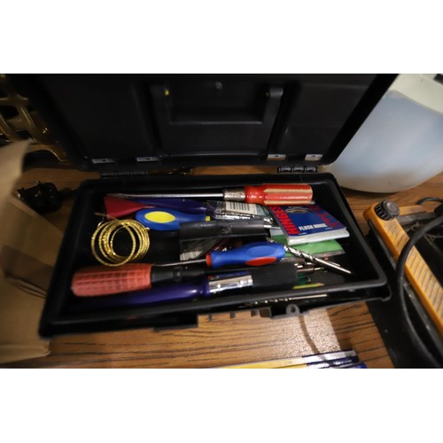 98 - Small tool box with tools