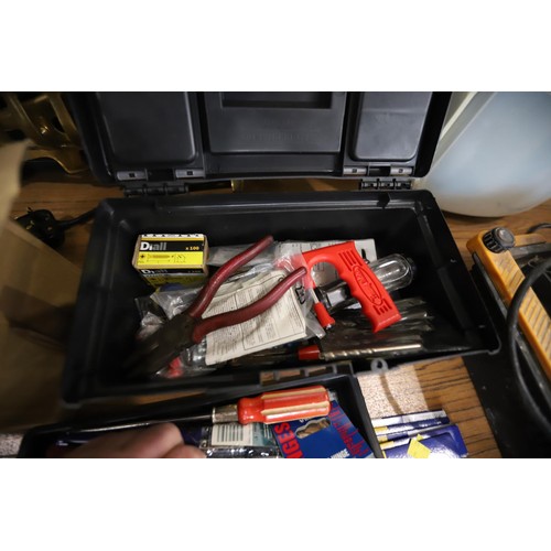 98 - Small tool box with tools