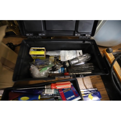 98 - Small tool box with tools