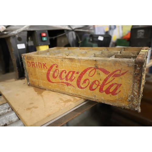 118 - Drink Coca-Cola advertising wooden bottle crate