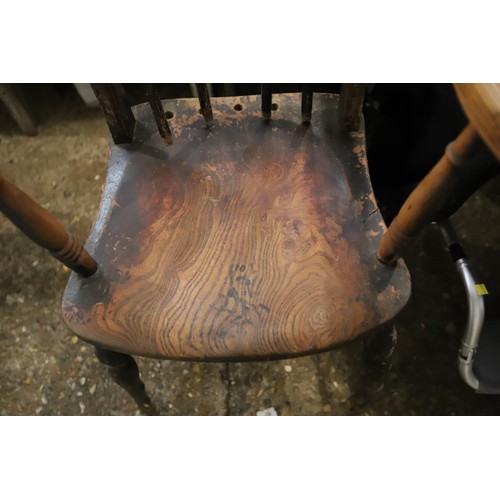 175 - Antique elbow Windsor chair A/F