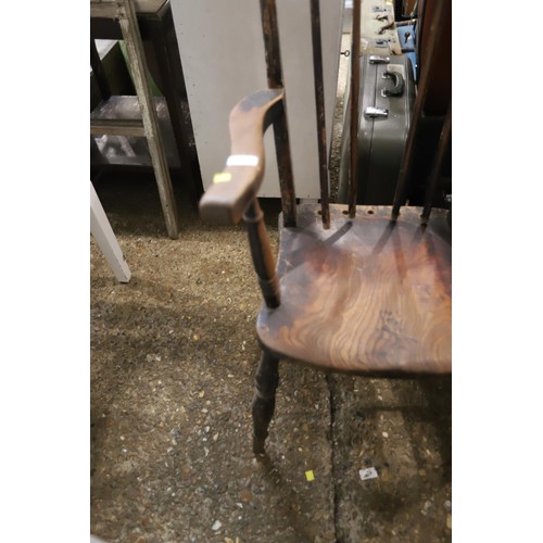 175 - Antique elbow Windsor chair A/F