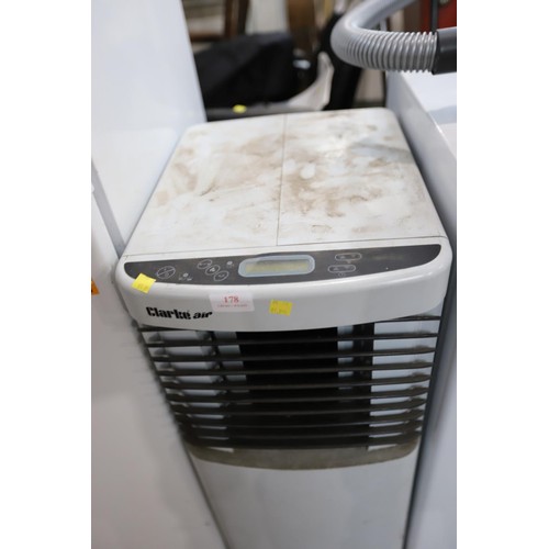 178 - Clarke air conditioner & dehumidifier - warranted until noon Tuesday following the above sale